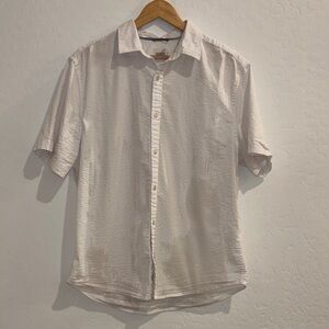 Fair Harbor Men's White Short Sleeve Button Down Shirt